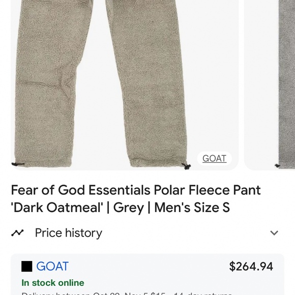 Fear of God polar sweats some small BMWT - Picture 2 of 2